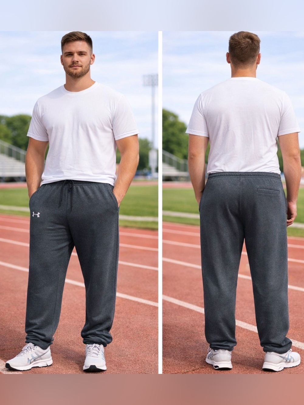 Men's Under Armour Dark Gray Fleece Sweatpants - SIZE 4XL - NWOT